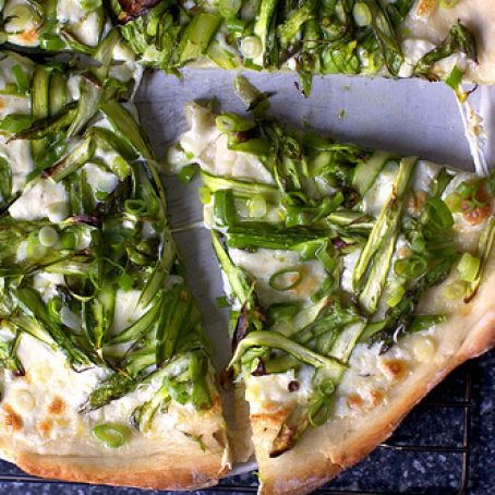 Shaved Asparagus Pizza