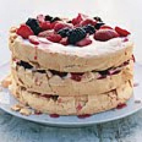 Three-Layer Berry and Brown Sugar Pavlova