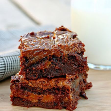 DULCE DE LECHE BROWNIES