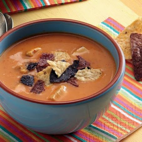 Cheesy Chicken Enchilada Soup