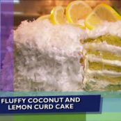 Coconut and Lemon Curd Cake*