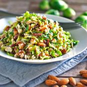 Shaved Brussels Sprouts Salad with Bacon Vinaigrette