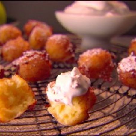 Apple Zeppole with Cinnamon Whipped Cream (Giada)