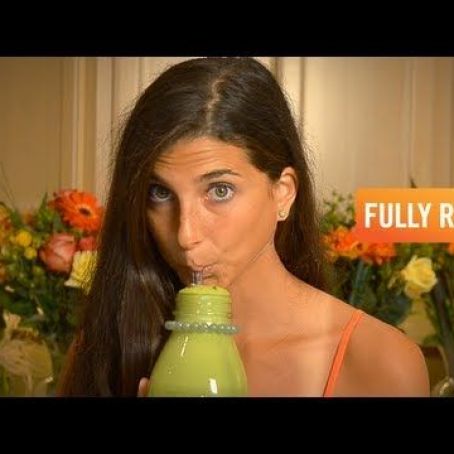 Orange spinach basil juice