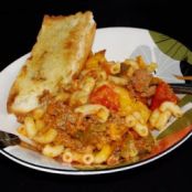 Easy Macaroni Turkey/Hamburger Casserole