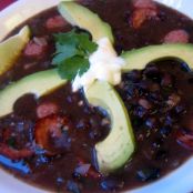 Mexican Black Bean Soup With Sausage