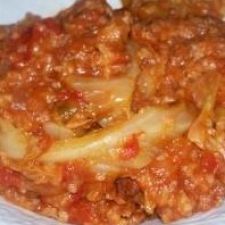 Slow Cooker Ground Beef and Cabbage Casserole