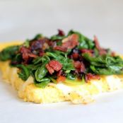 Spinach & Bacon French Bread Pizza