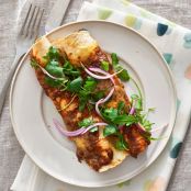 Roasted Squash and Black Bean Enchiladas