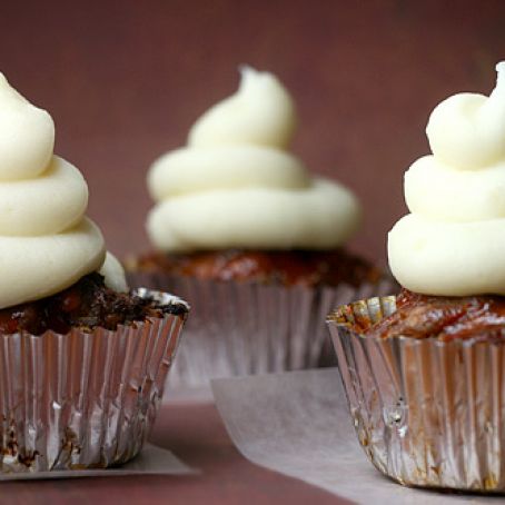 Meatloaf Cupcakes with Cream Potato Frosting
