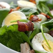 Spinach Salad with Warm Bacon Dressing