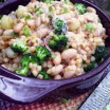 Fregola Salad with Broccoli and Cipollino Onions