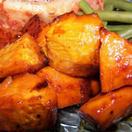 Oven Roasted Honey-Glazed Sweet Potatoes