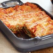 Lasana de espinacas y hongos