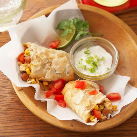 Crispy Bean Burritos