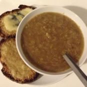 Rainy day bourbon onion soup