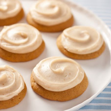 Pumpkin Cookies with Browned Butter Icing