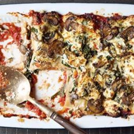Green Spinach Mushroom Lasagna