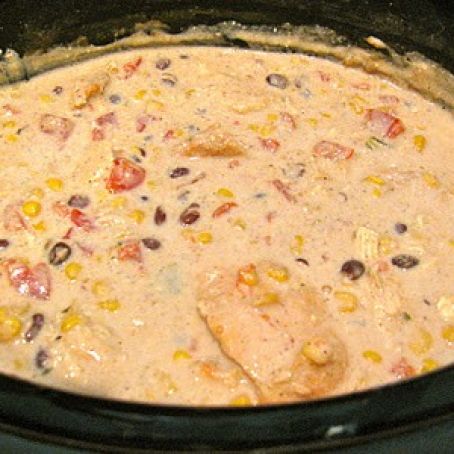 Crock Pot Cream Cheese Chicken Chili