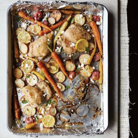 Greek Chicken Sheet Pan Dinner