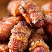 SPICY BROWN SUGAR BACON-WRAPPED LITTLE SMOKIES