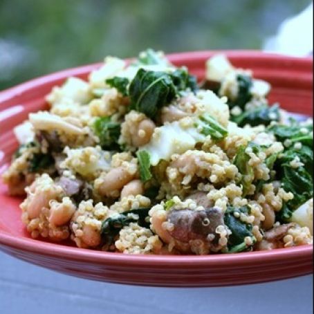 Mushroom Kale Quinoa