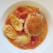 Chicken with Artichokes in Creamy Mustard Sauce
