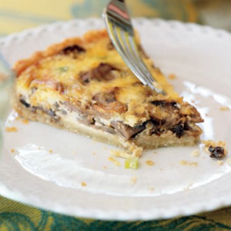 Mushroom Shallot Quiche