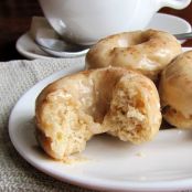 BANANA DONUTS (BAKED) WITH BROWN BUTTER GLAZE