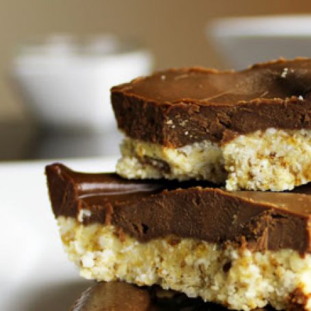 Raw Chocolate Shortbread Bars
