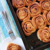 Custard Cinnamon Rolls