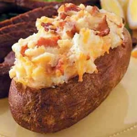 Cheddar Twice Baked Potatoe
