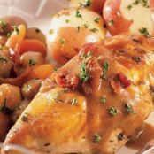 Slow-Cooker Chicken in Wine Sauce