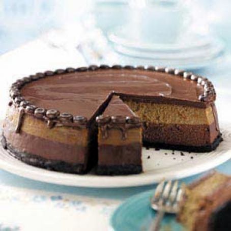 Layered Mocha Cheesecake Recipe