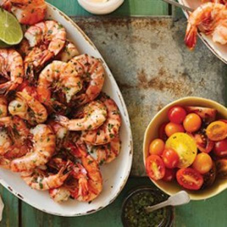 Shrimp - Grilled with Mustard-Seed Sauce