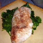 Chicken wth Lemon Garlic Greens