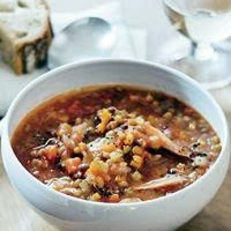 Lentil Soup with Smoked Turkey