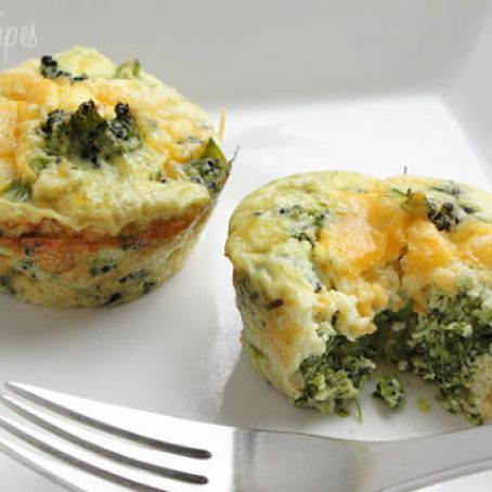 Broccoli and Cheese Mini Egg Omelets