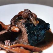 BEEF CHEEKS BRAISED IN RED WINE w/ORANGE