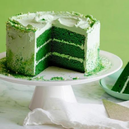 St. Patrick's Day Green Velvet Layer Cake