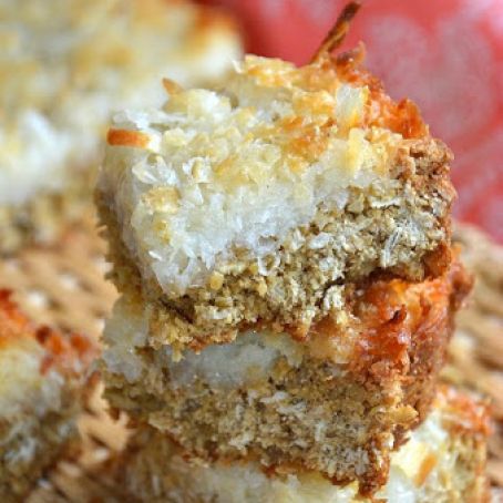 Coconut Oatmeal Cookies Bars