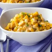 Cheesy Green Onion Corn Saute *