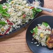 Coconut Rice Salad with Pineapple & Herbs, Low FODMAP