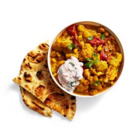 Tomato-Cauliflower Curry with Corn