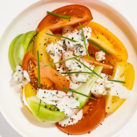 Tomatoes and Blue Cheese