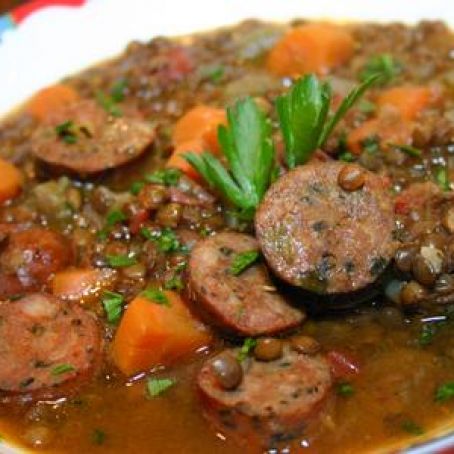 Lentil and Sausage Soup