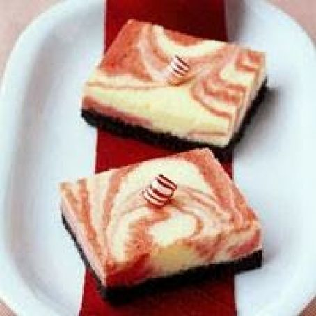 Swirls-of-Peppermint Cheesecake Bars