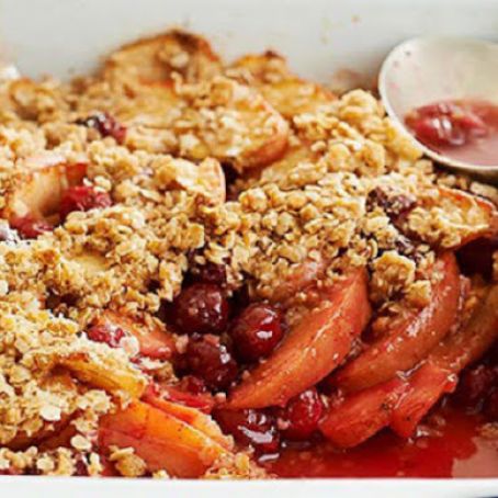 Apple and Cranberry Crisp