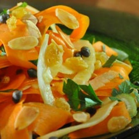 Carrot and Fennel Salad with White Wine Dressing