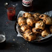 mini pork, apple & pistachio sausage rolls